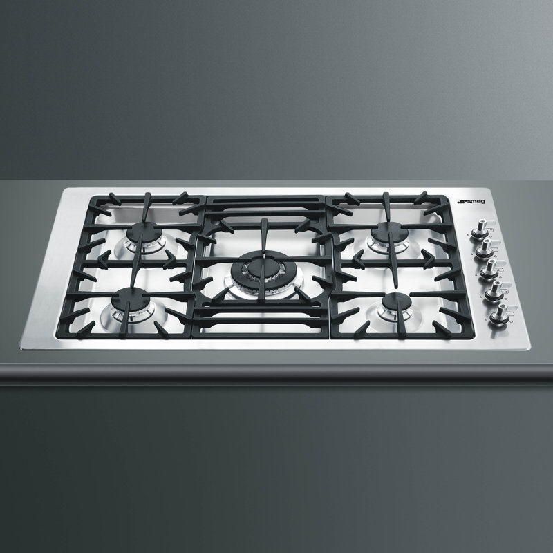 SMEG Classic 36" Gas Cooktop with 5 Burners Wayfair